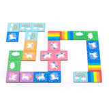 Jeu de dominos pour enfants magiques licorne
