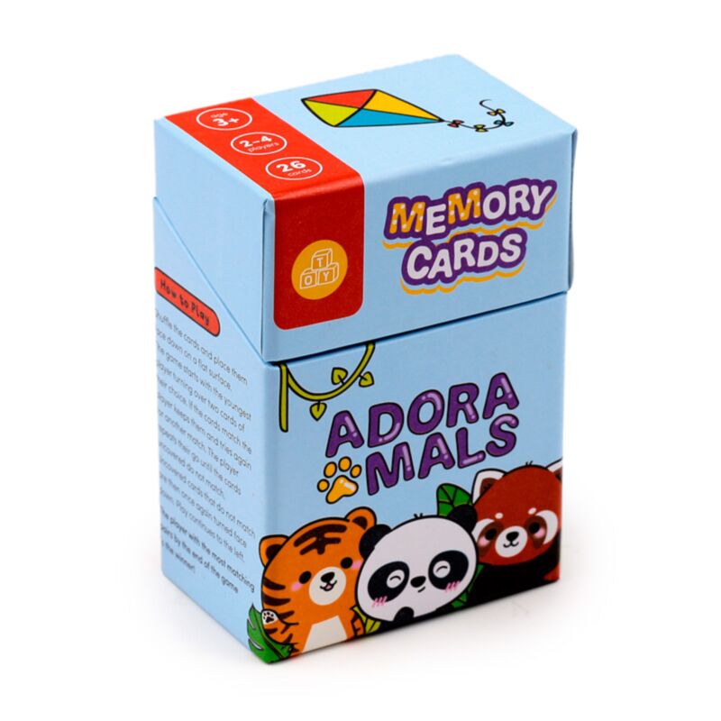 Adoramals jeu de cartes mémoire pour enfants sauvages