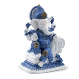 Méditation Ganesh bleu blanc