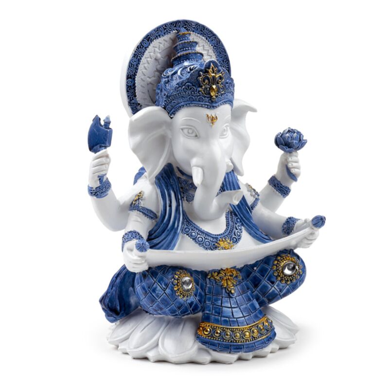 Connaissance de Ganesh bleu blanc