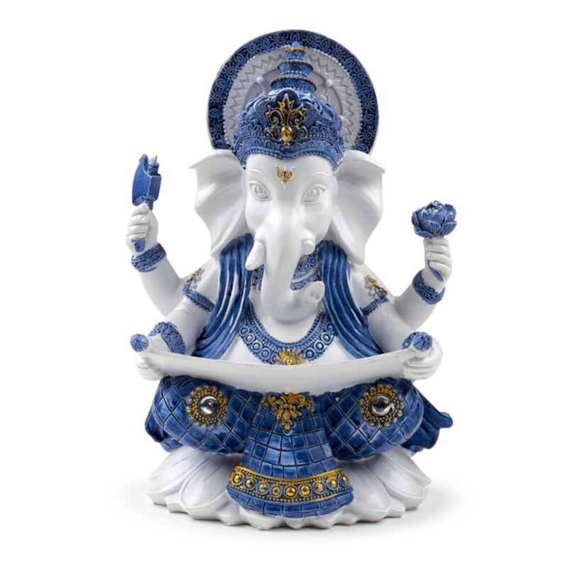 Connaissance de Ganesh bleu blanc