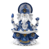 Connaissance de Ganesh bleu blanc