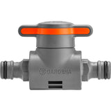 Gardena coupling with regulation valve