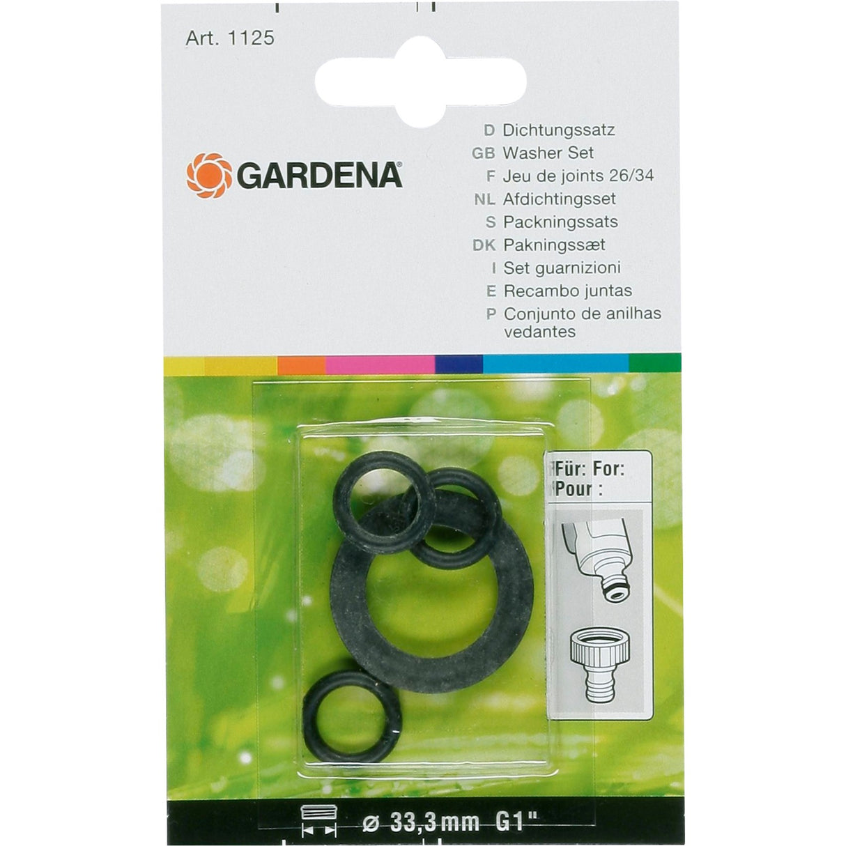 Gardena set rubber rings