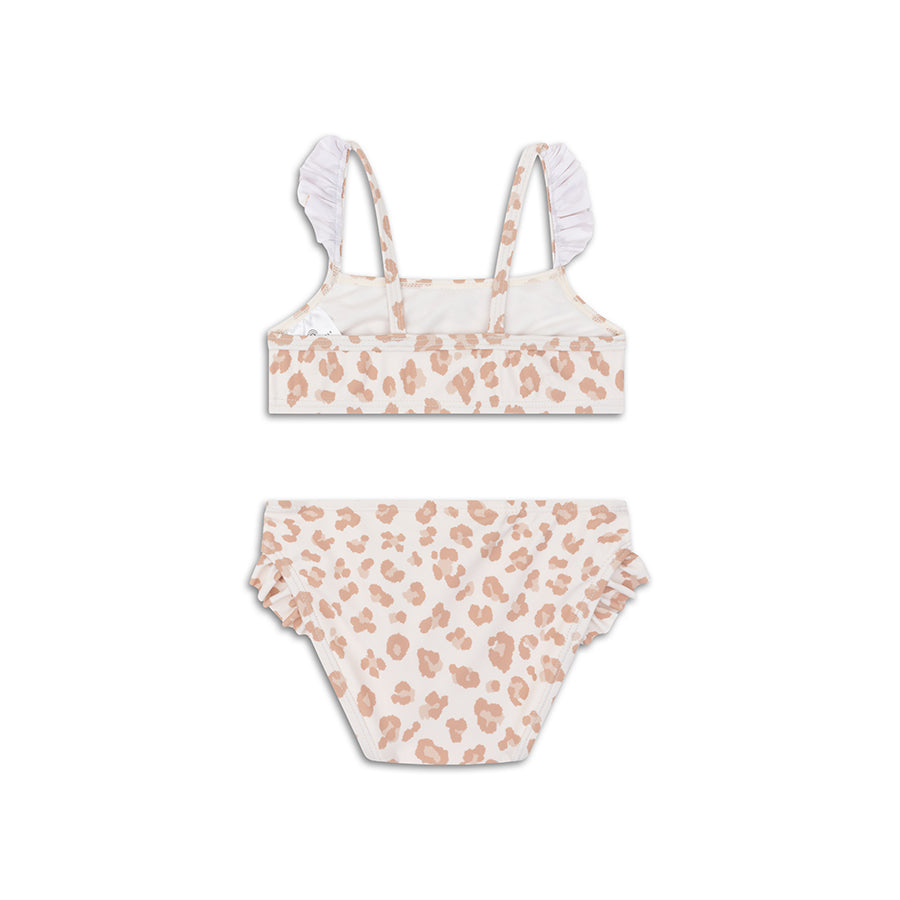 Léopard | bikini UV fille beige