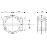 Berner enrouleur pneumatique 15bar 10m ø8mm auto-rétractable orange