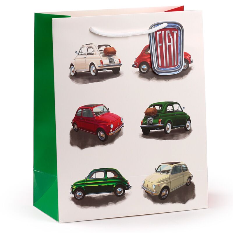 Fiat 500 rétro répétition - sac cadeau grand