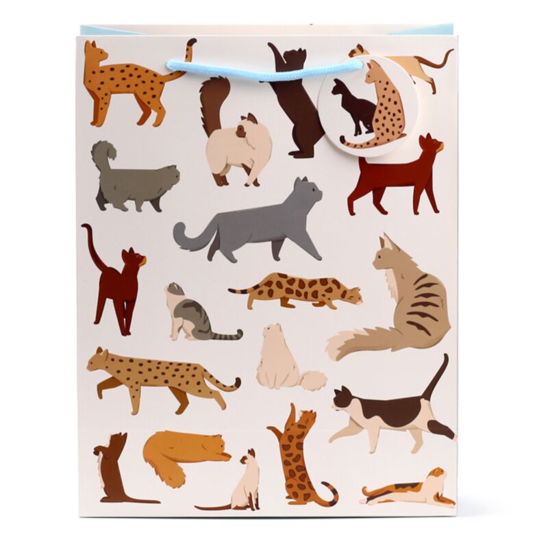 Chats fins félins - sac cadeau grand