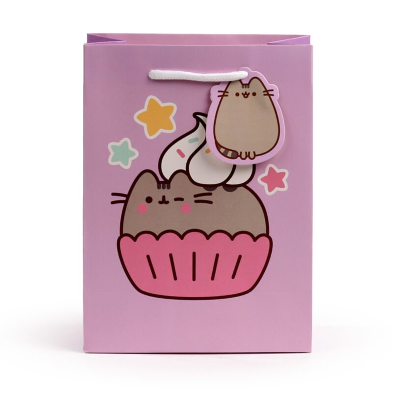 Pusheen le chat cupcake - sac cadeau moyen