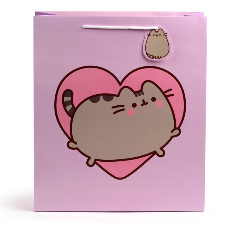 Pusheen le chat sac cadeau coeur xl