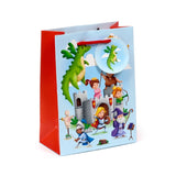Sac cadeau chevaliers dragon moyen