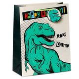 Joyeux anniversaire dinosaures - grand sac cadeau