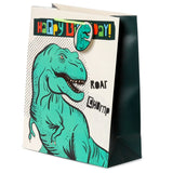 Joyeux anniversaire dinosaures - grand sac cadeau