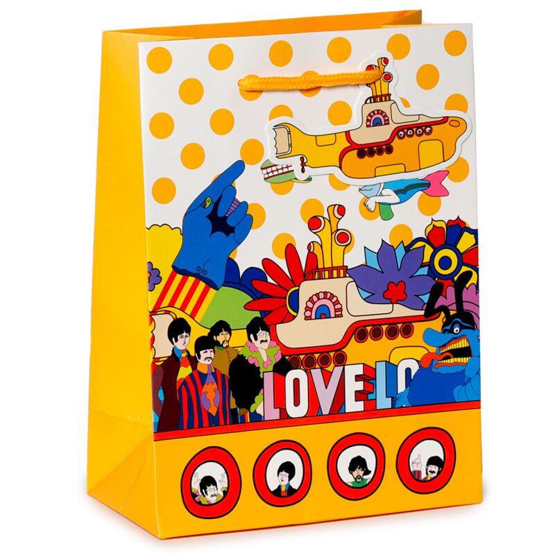 L'amour du sous-marin jaune des Beatles - sac cadeau moyen