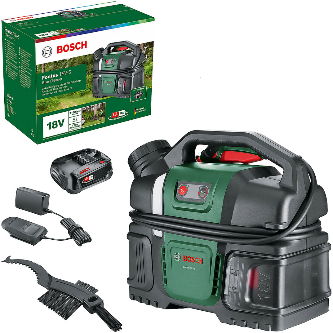 Kit vélo nettoyeur haute pression Grs bosch fontus batterie 18v m