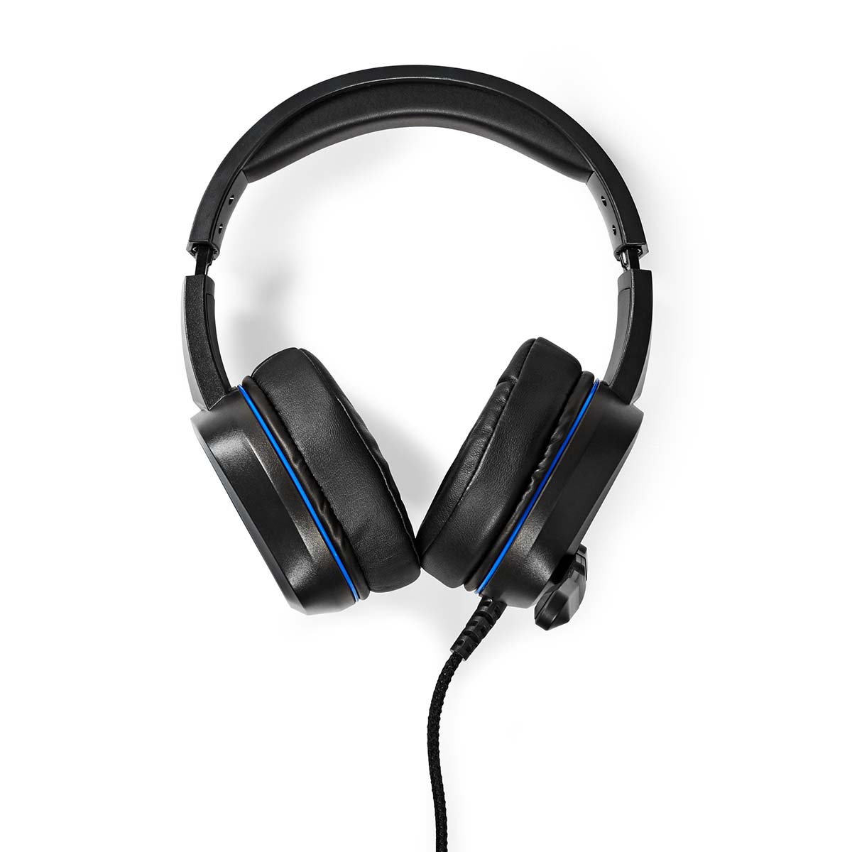 Casque de jeu Nedis | supra-auriculaire | entourer | USB type-a | microphone pliable | 2,10m | LED-ghst410bk