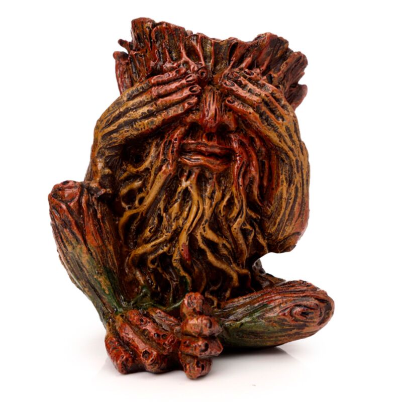 Ensemble de 3 arbre homme entendre parler ne voir aucun mal