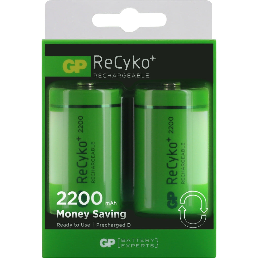 Batteries GP Recyko + D 2200 2 Batteries rechargeables