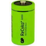Batteries GP Recyko + D 2200 2 Batteries rechargeables