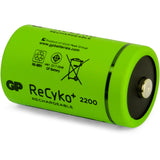 Batteries GP Recyko + D 2200 2 Batteries rechargeables
