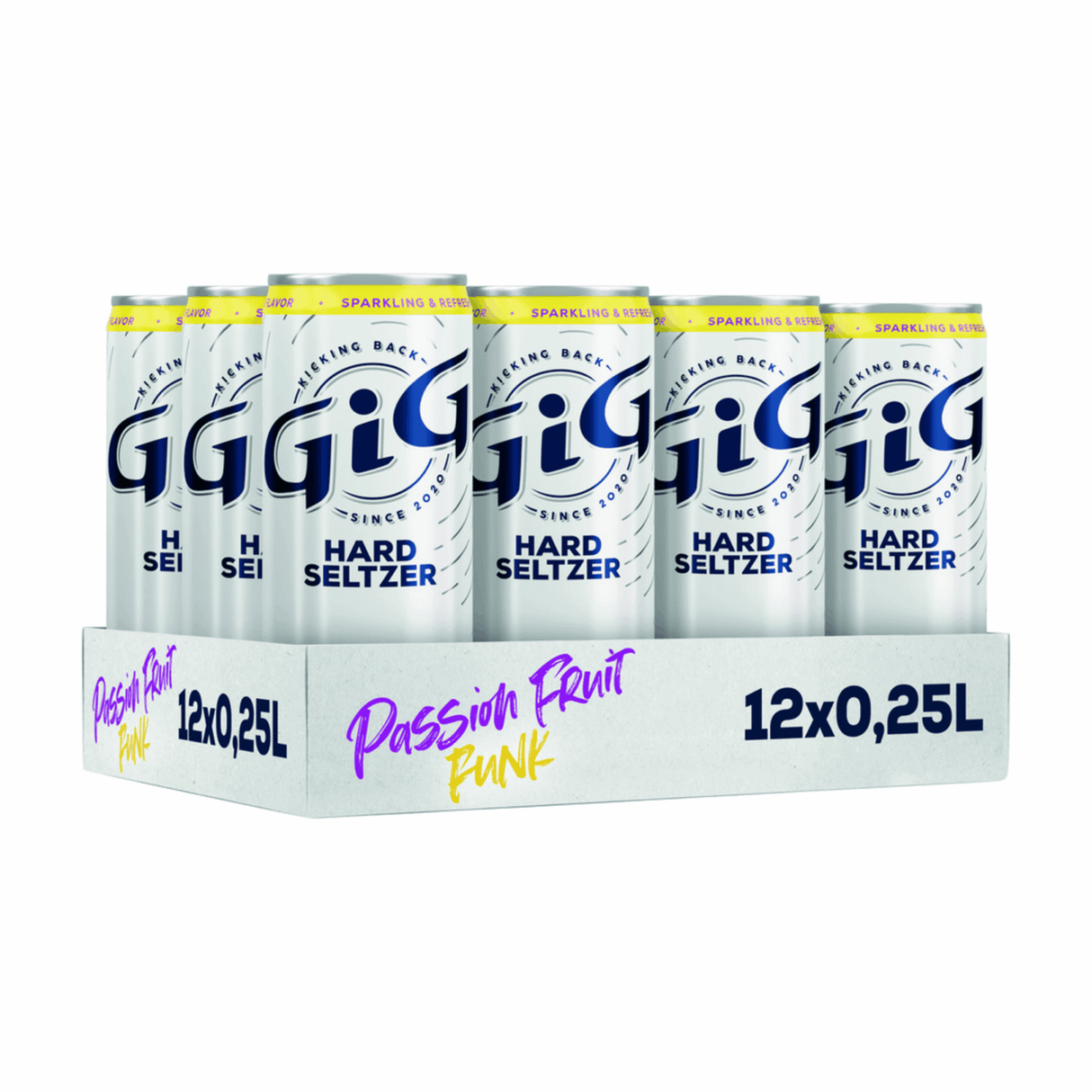 Gig hard seltzer fruit de la passion funk canette (12x 25cl)