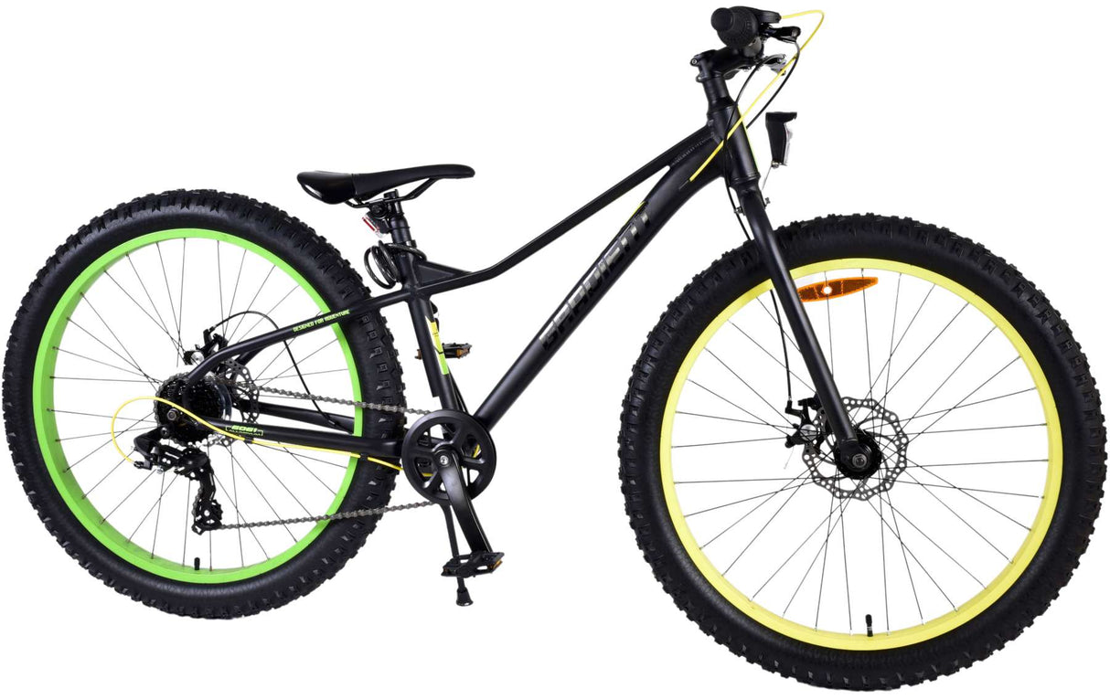 Bicycle per bambini a gradiente di volare - ragazzi - 26 pollici - verde giallo nero - 7 velocità - collezione prime