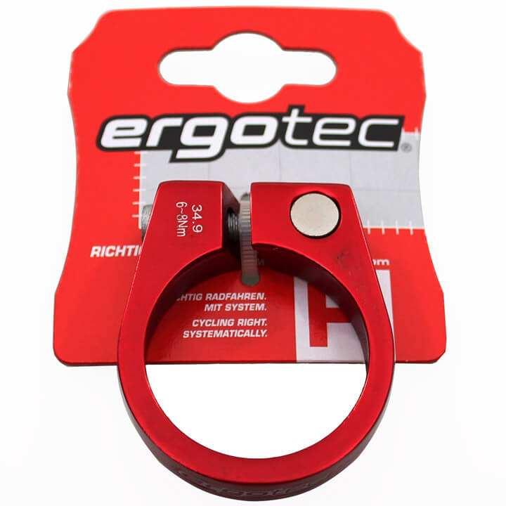 Ergotec sedlo Clamp Sci-105 34,9 mm z vijačno rdečo