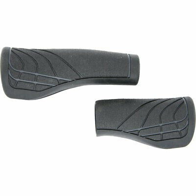 Herrmans Line DD36 - Poignée de vélo ergonomique réglable Black Grey 124 90 mm