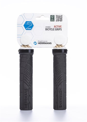 Herrmans jeu de poignées shark lock lockring 130 130mm noir
