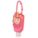 Gel désinfectant pour les mains - housse silicone licorne de rêve