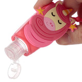 Gel désinfectant pour les mains - housse silicone licorne de rêve
