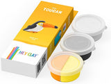 Toucan Hey-Clay 3 boîtes de pâte à modeler