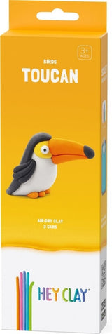 Toucan Hey-Clay 3 boîtes de pâte à modeler