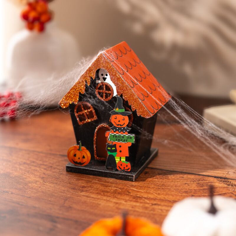 Décoration LED d'Halloween pour maison de citrouille effrayante