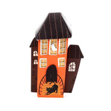 Décoration LED effrayante de maison hantée de chat noir pour Halloween