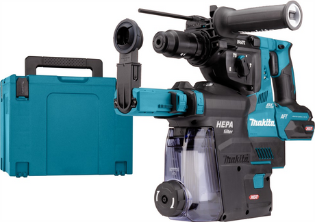 Makita hr004gz02 Marteau combiné 40v max | sds-plus | sans batteries ni chargeur, dans mbox avec aspiration de poussière - hr004gz02