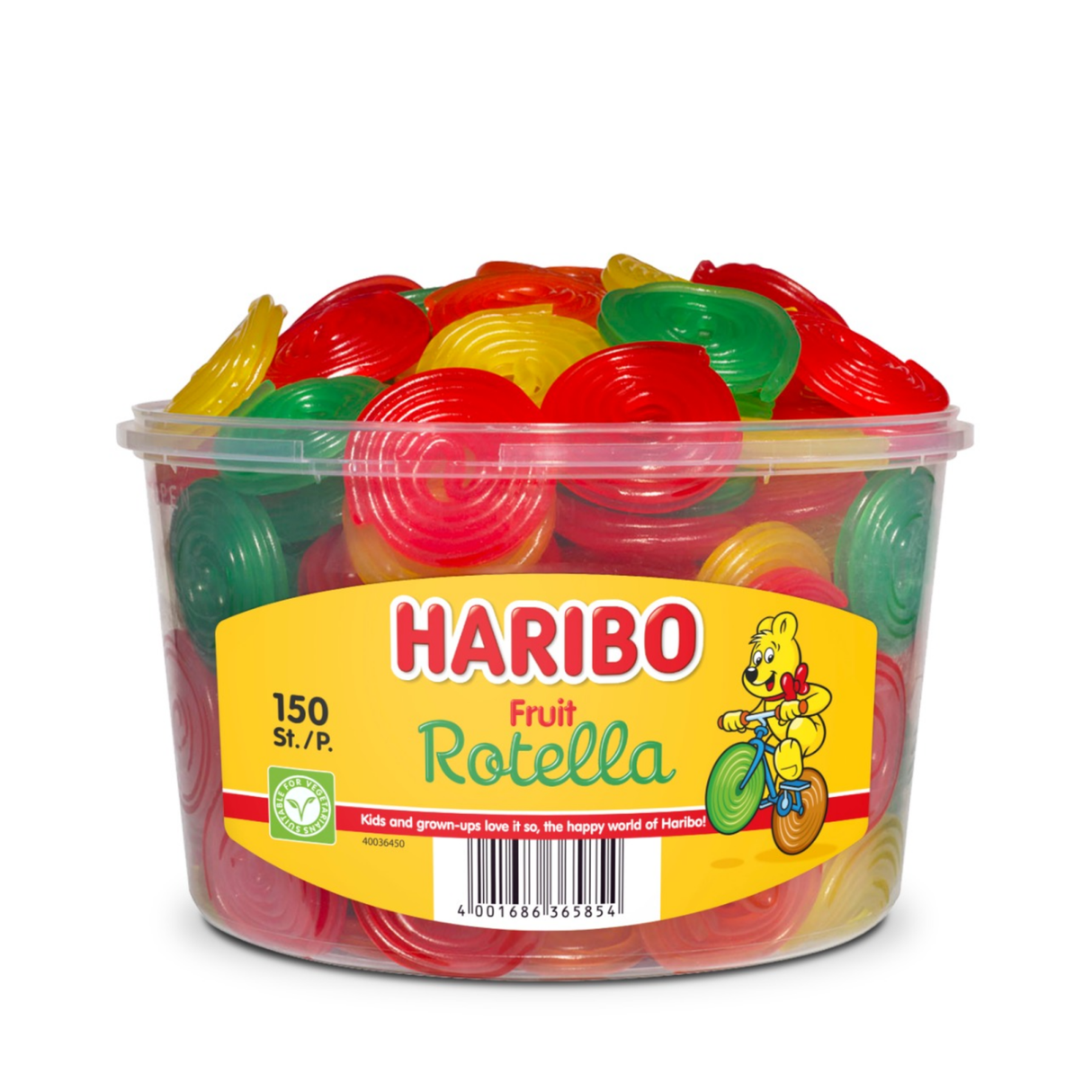 Rotella aux fruits Haribo (150 pièces)