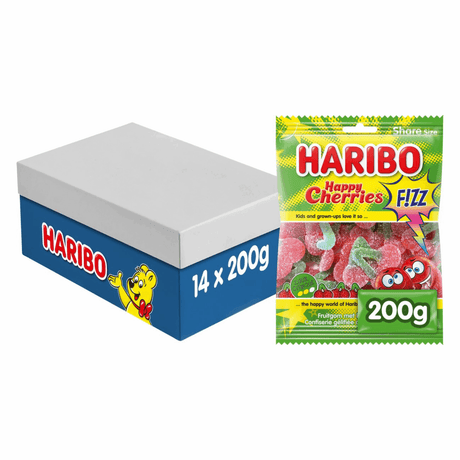 Haribo happy cerises fizz sachet (14x 200gr)