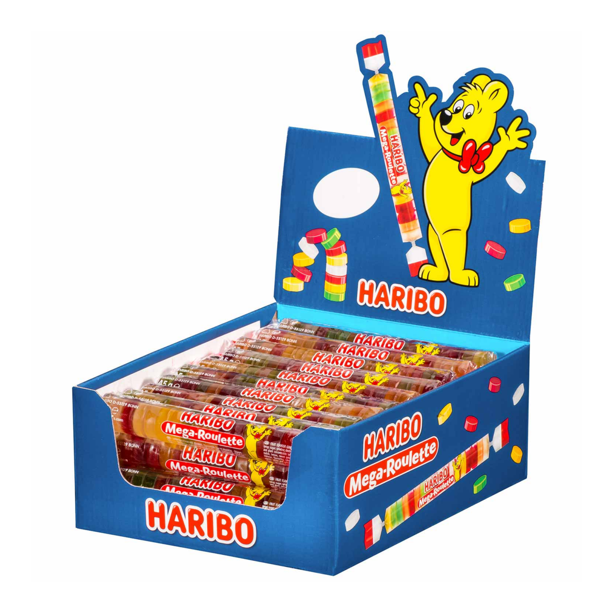 Méga roulette Haribo (40 rouleaux) (copie)
