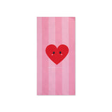 Coeurs | serviette microfibre rouge 135 x 65 cm