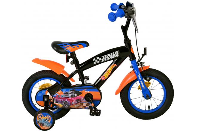 Hot wheels 12 fiets zwart oranje blauw 31256