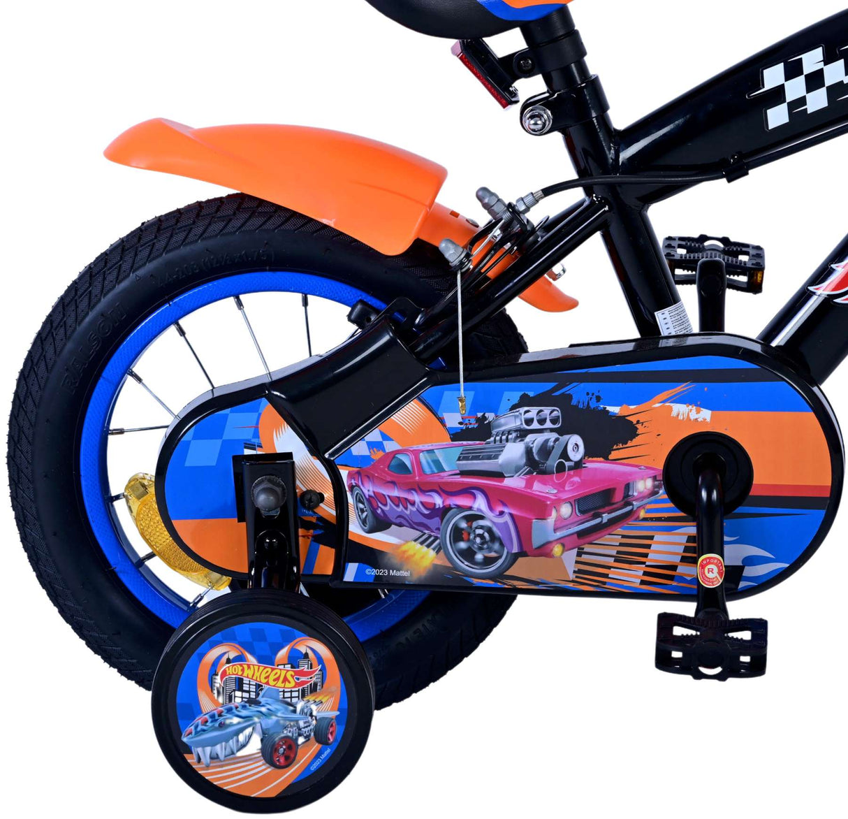 Hot Wheels Bike Children Bike Boys de 12 pulgadas Naranja Naranja Dos frenos de dos manos