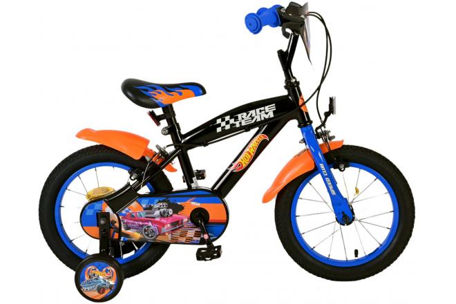 Hot Wheels Children's Bike Boys 14 palcové černé dvě ruční brzdy