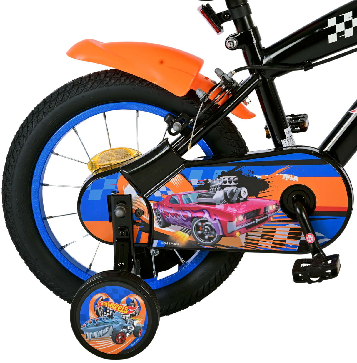 Hot Wheels Children's Bike Boys 14 palcové černé dvě ruční brzdy