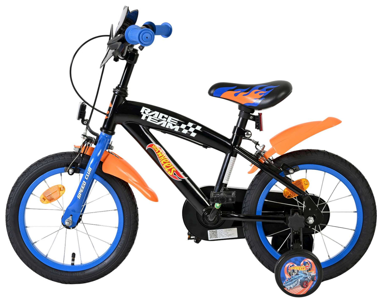 Vélo pour enfants Heiße Räder Hot Wheels - garçons - 14 pouces - noir - deux freins à main