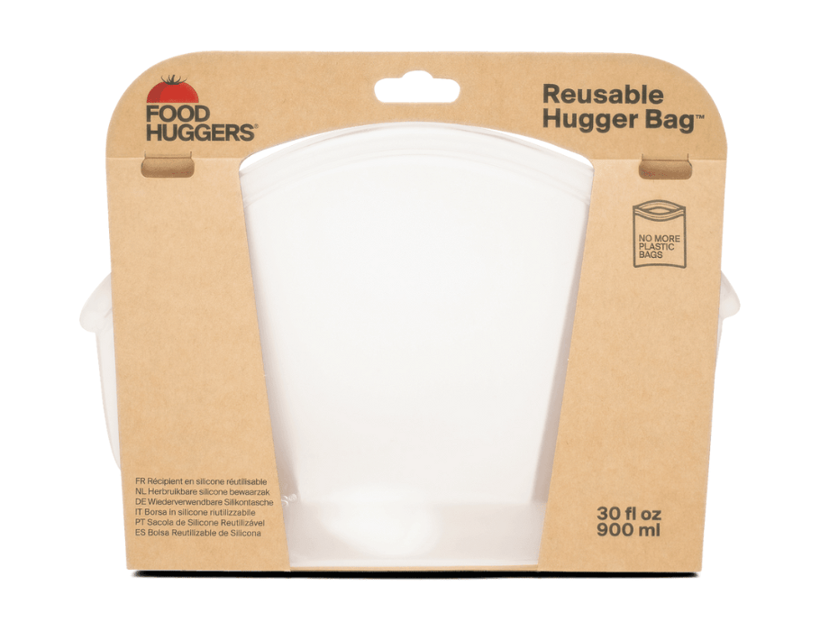 Sac de conservation réutilisable Food Huggers - 900 ml - transparent