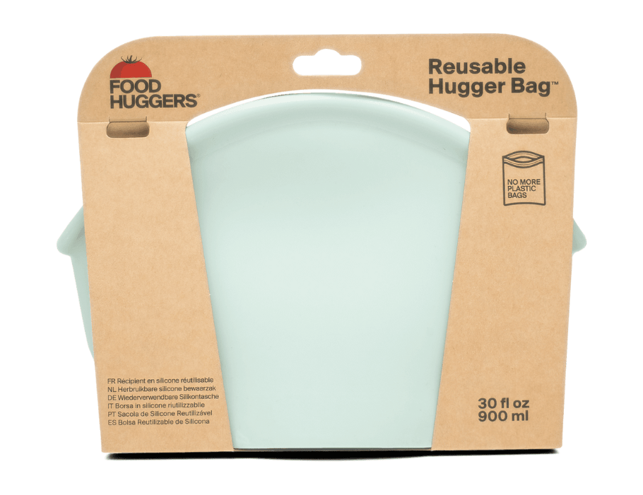 Sac de conservation réutilisable Food Huggers - 900 ml - jade solide