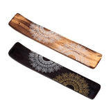 Porte encens mandala en bois de manguier