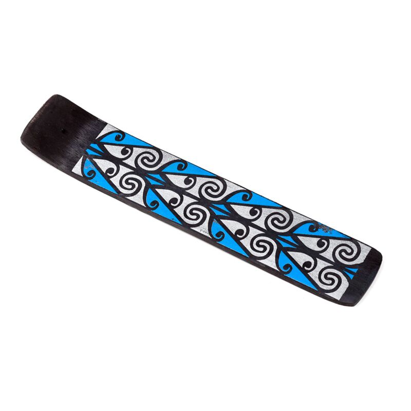 Porte-encens tribal en bois de manguier