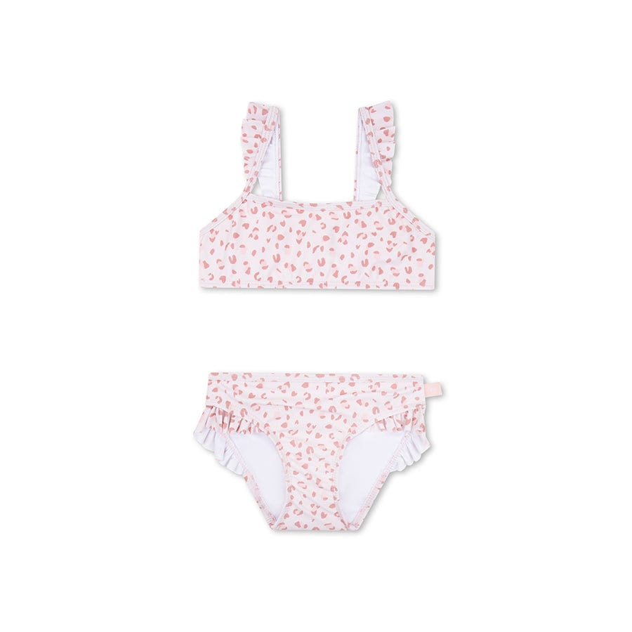 Léopard | bikini UV pour filles vieux rose